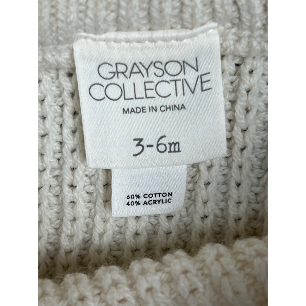 Grayson Collective Baby 3-6M Knit Sweater and Bloomer Set Mauve Brown Cream‎ 2pc - Picture 4 of 7